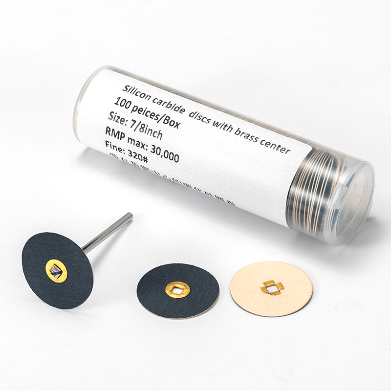 Silicon carbide discs with brass center 320#
